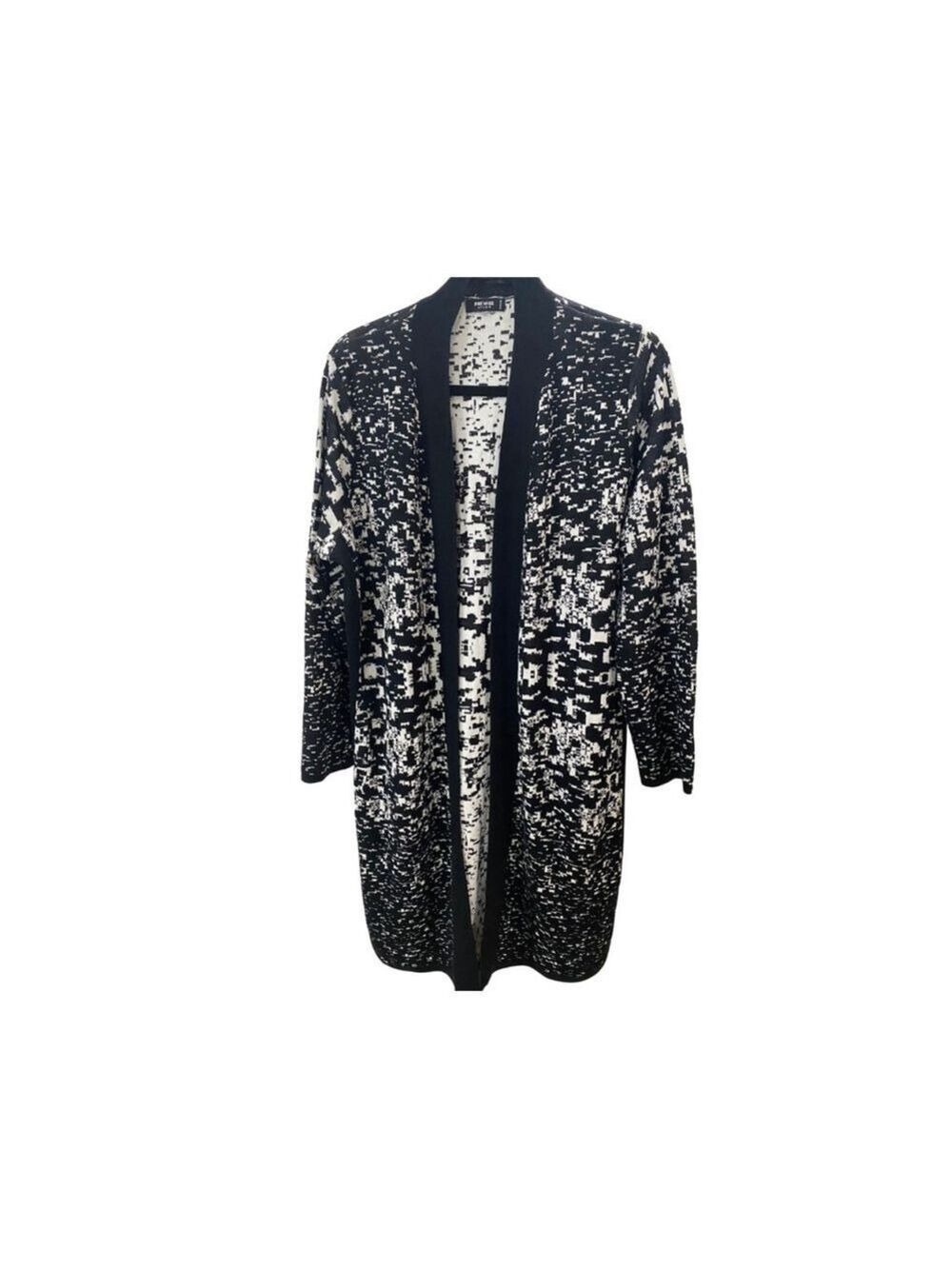 💎 HOST PICK 💎 Premise Black/White Geometric Print Cardigan - Size XL (EUC)